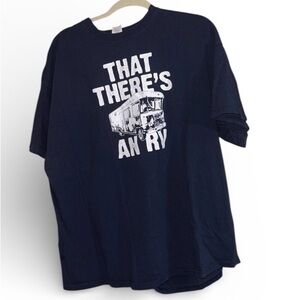 Gildan Navy RV Graphic Tee